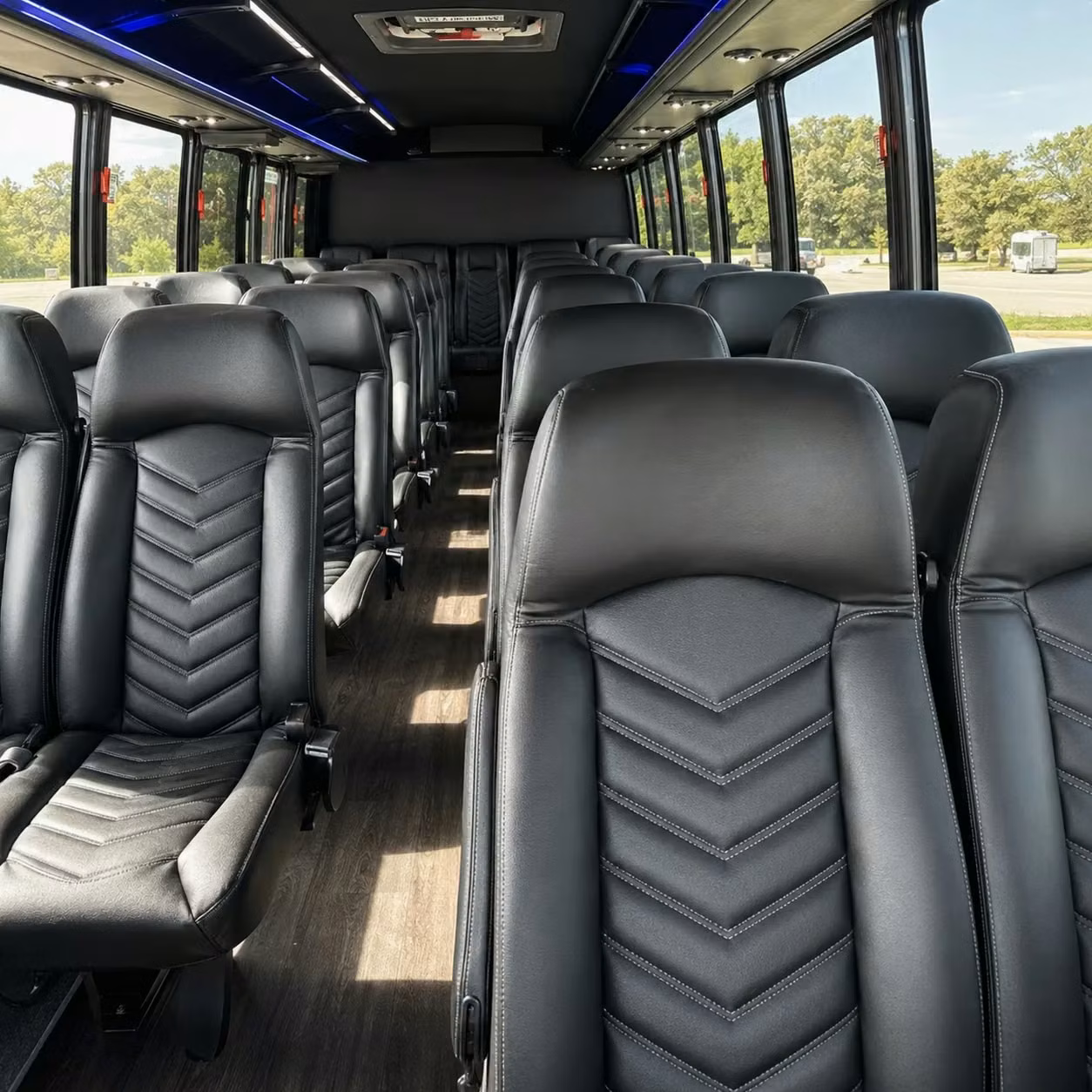 25 passenger minibus inside