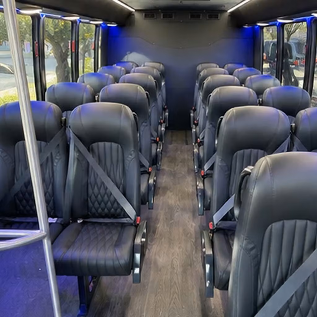 25 passenger minibus interior