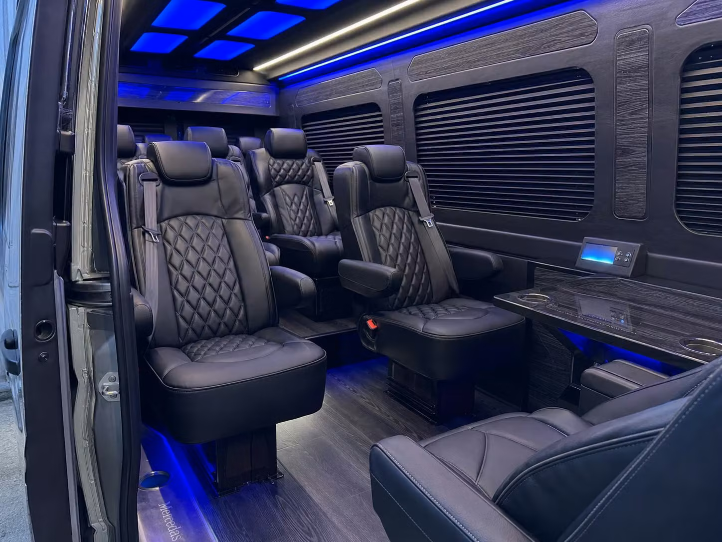 sprinter van transportation for groups and events across rialto