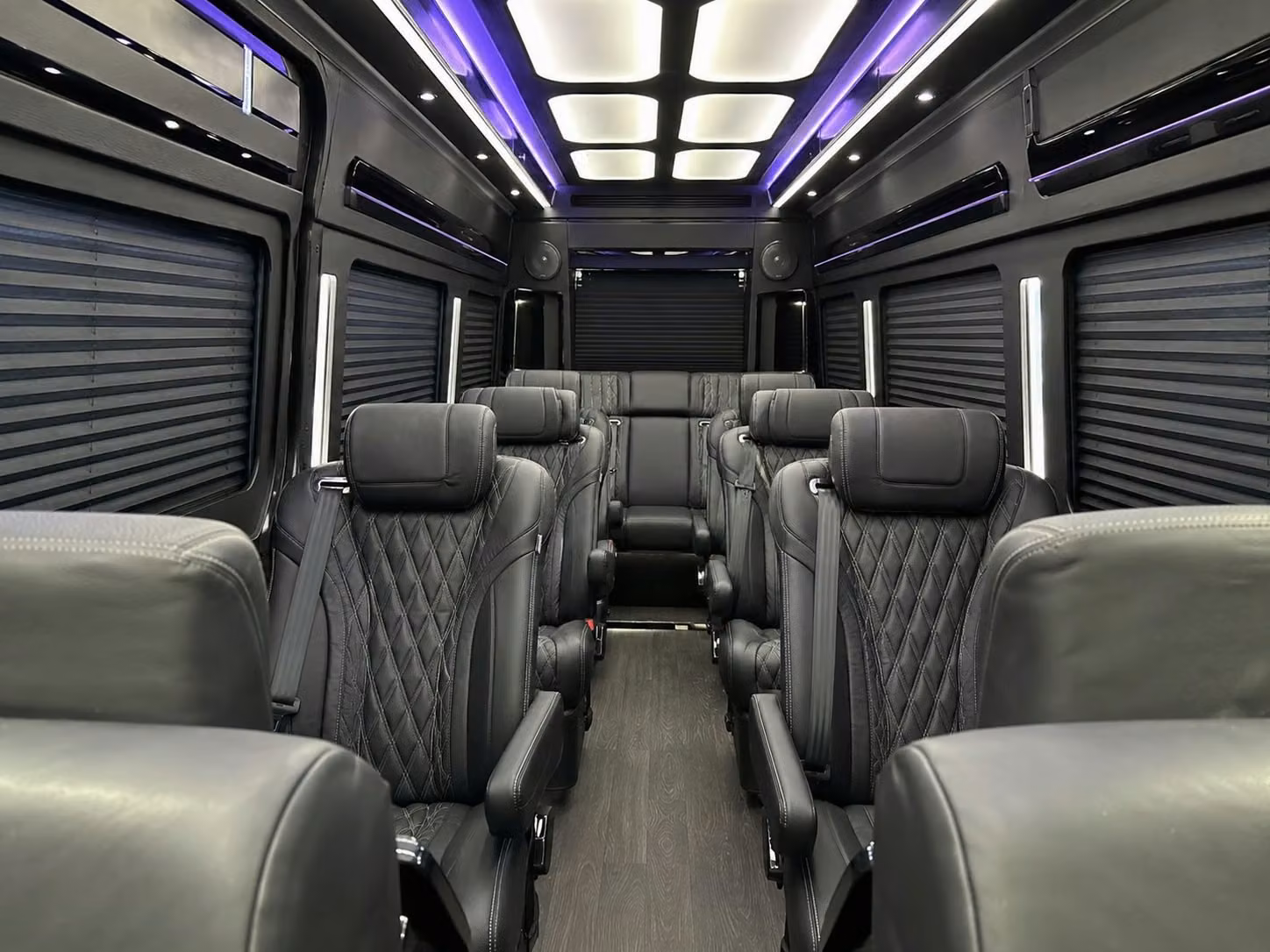 sprinter van with driver inside